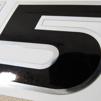 Vinyl number stickers for outboard motors