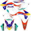 Graphic vinyl decals set for moto KTM SX SXF EX 125 150 250 350 450 for 2012-2013 Stickers vinyl kit for motorbike motorcycle with a headlight