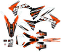 Graphic vinyl decals set for moto KTM SX SXF EX 125 150 250 350 450 for 2012-2013 Stickers vinyl kit for motorbike motorcycle with a headlight