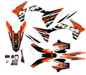 Graphic vinyl decals set for moto KTM SX SXF EX 125 150 250 350 450 for 2011-2012 Stickers vinyl kit for motorbike motorcycle  without a headlight