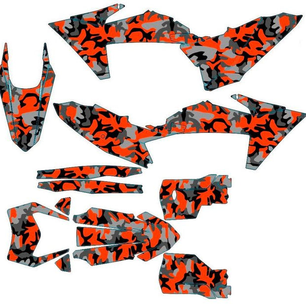 Graphic vinyl decals set for moto KTM Sx  SXF  EX 125 150 250 350 450 for 2024 Stickers vinyl kit for motorbike motorcycle Ktm handmade vinyl