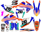 Graphic vinyl decals set for moto KTM SX SXF 125 150 250 350 450 2017-2019  Stickers vinyl kit for motorbike motorcycle with a headlight