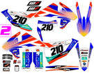 Graphic vinyl decals set for moto KTM SX SXF 125 150 250 350 450 2017-2019  Stickers vinyl kit for motorbike motorcycle with a headlight