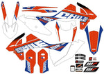 Graphic vinyl decals set for moto KTM SX SXF 125 150 250 350 450 2017-2019  Stickers vinyl kit for motorbike motorcycle with a headlight