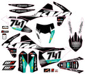 Graphic vinyl decals set for moto KTM SX SXF 125 150 250 350 450 2017-2019  Stickers vinyl kit for motorbike motorcycle with a headlight