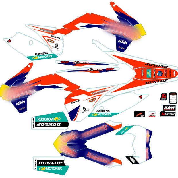 Graphic vinyl decals set for moto KTM SX SXF 125 150 250 350 450 2014-2016  Stickers vinyl kit for motorbike motorcycle with a headlight