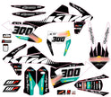 Graphic vinyl decals set for moto KTM SX SXF 125 150 250 350 450 2017-2019  Stickers vinyl kit for motorbike motorcycle with a headlight