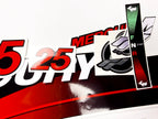 Vinyl graphic red decals set suitable for Mercury 25 hp two stroke outboard engine. Vinyl red stickers kit for Mercury 25 hp two stroke Handmade