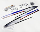 Vinyl graphic decals set suitable for Yamaha 70 hp two stroke outboard engine. Vinyl stickers kit for Yamaha 70 hp two stroke Handmade