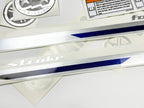 Vinyl graphic metalized silver shimmer decals set suitable for Yamaha 20 hp four stroke outboard engine. Vinyl stickers kit for Yamaha 20 hp four stroke Handmade