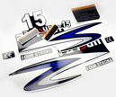 Vinyl graphic decals set suitable for Parsun 20 hp four stroke outboard engine. Vinyl stickers kit for Parsun 20 hp four stroke Handmade