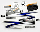 Vinyl graphic decals set suitable for Parsun 5 hp four stroke outboard engine. Vinyl stickers kit for Parsun 5 hp four stroke Handmade