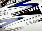Vinyl graphic decals set suitable for Parsun 5 hp four stroke outboard engine. Vinyl stickers kit for Parsun 5 hp four stroke Handmade