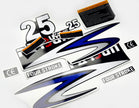 Vinyl graphic decals set suitable for Parsun 25 hp four stroke outboard engine. Vinyl stickers kit for Parsun 25 hp four stroke Handmade