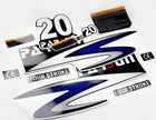 Vinyl graphic decals set suitable for Parsun 20 hp four stroke outboard engine. Vinyl stickers kit for Parsun 20 hp four stroke Handmade