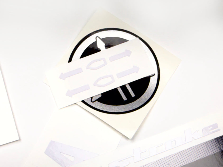 Vinyl graphic decals set suitable for Yamaha 5 hp four stroke outboard engine. Vinyl stickers kit for Yamaha 5 hp four stroke Handmade