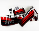 Vinyl graphic decals set suitable for Mercury 140 hp two stroke outboard engine. Vinyl stickers kit for Mercury 140 hp Handmade