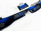 Vinyl blue graphic decals set suitable for Mercury 200 hp two stroke outboard engine. Vinyl stickers kit for Mercury 200 hp Handmade