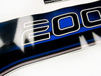 Vinyl blue graphic decals set suitable for Mercury EFI 200 hp two stroke outboard engine. Vinyl stickers kit for Mercury 200 electronic fuel injection  hp Handmade