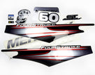 Vinyl graphic silver shimmer decals set suitable for Mercury 60 hp four stroke outboard engine. Vinyl silver shimmer stickers kit for Mercury 60 hp four stroke Handmade