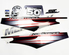 Vinyl graphic silver shimmer decals set suitable for Mercury 50 hp four stroke outboard engine. Vinyl silver shimmer stickers kit for Mercury 50 hp four stroke Handmade