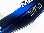 Vinyl blue graphic decals set suitable for Mercury 150 hp two stroke outboard engine. Vinyl stickers kit for Mercury 150 hp Handmade
