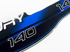 Vinyl blue graphic decals set suitable for Mercury 140 hp two stroke outboard engine. Vinyl stickers kit for Mercury 140 hp Handmade