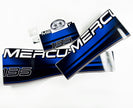 Vinyl blue graphic decals set suitable for Mercury 135 hp two stroke outboard engine. Vinyl stickers kit for Mercury 135 hp Handmade