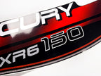 Vinyl graphic decals set suitable for Mercury XR 6 150 hp two stroke outboard engine. Vinyl stickers kit for Mercury 150 hp Handmade