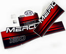 Vinyl graphic decals set suitable for Mercury 150 hp two stroke outboard engine. Vinyl stickers kit for Mercury 150 hp Handmade