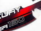 Vinyl graphic decals set suitable for Mercury EFI 150 hp two stroke outboard engine. Vinyl stickers kit for Mercury 150 hp electronik fuel injection Handmade