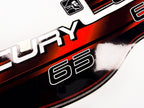 Vinyl graphic decals set suitable for Mercury 65 hp two stroke outboard engine. Vinyl stickers kit for Mercury 65 hp Handmade