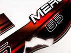 Vinyl graphic decals set suitable for Mercury 65 hp two stroke outboard engine. Vinyl stickers kit for Mercury 65 hp Handmade