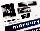 Vinyl graphic retro decals set suitable for Mercury 9.8 hp outboard engine 1970