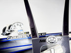 Vinyl graphic silver shimmer blue decals set suitable for Mercury 135 hp four stroke outboard engine. Vinyl silver shimmer stickers kit for Mercury 135 hp four stroke Handmade