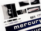 Vinyl graphic retro decals set suitable for Mercury 7.5 hp outboard engine. Vinyl stickers kit for Mercury 7.5 hp Handmade