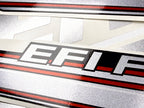 Vinyl graphic silver shimmer decals set suitable for Mercury 20 hp four stroke EFI outboard engine. Vinyl silver shimmer stickers kit for Mercury 20 hp four stroke Handmade