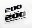Vinyl black with clear film decals set suitable for Yamaha 200 hp four stroke outboard engine for white cover. Vinyl stickers kit for Yamaha 200 hp four stroke Handmade