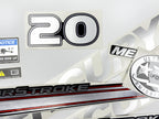 Vinyl graphic silver shimmer decals set suitable for Mercury 20 hp four stroke outboard engine. Vinyl silver shimmer stickers kit for Mercury 20 hp four stroke Handmade