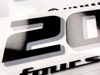 Vinyl black with clear film decals set suitable for Yamaha 200 hp four stroke outboard engine for white cover. Vinyl stickers kit for Yamaha 200 hp four stroke Handmade