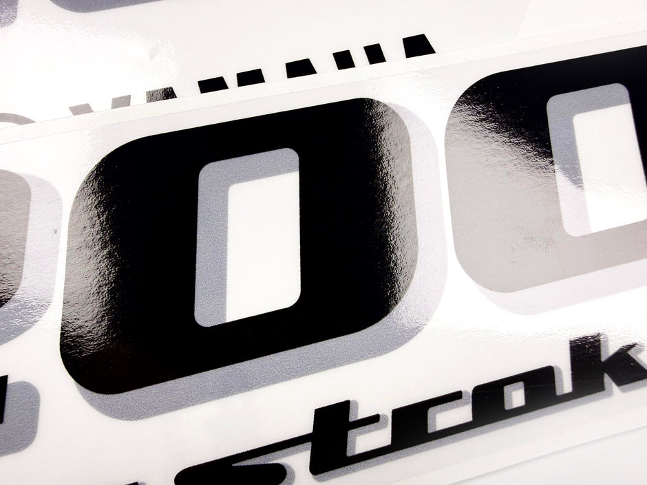 Vinyl black with clear film decals set suitable for Yamaha 200 hp four stroke outboard engine for white cover. Vinyl stickers kit for Yamaha 200 hp four stroke Handmade