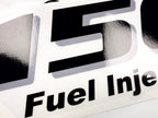 Vinyl black with clear film decals set suitable for Yamaha 150 hp four stroke outboard engine for white cover. Vinyl stickers kit for Yamaha 150 hp four stroke Handmade