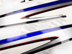 Vinyl graphic decals metalized silver shimmer set suitable for Yamaha 15 hp two stroke outboard engine. Vinyl stickers kit for Yamaha 15 hp two stroke Handmade