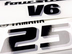 Vinyl black with clear film decals set suitable for Yamaha 250 hp four stroke outboard engine for white cover. Vinyl stickers kit for Yamaha 225 hp four stroke Handmade