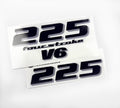 Vinyl black with clear film decals set suitable for Yamaha 225 hp four stroke outboard engine for white cover. Vinyl stickers kit for Yamaha 225 hp four stroke Handmade