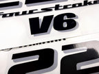 Vinyl black with clear film decals set suitable for Yamaha 225 hp four stroke outboard engine for white cover. Vinyl stickers kit for Yamaha 225 hp four stroke Handmade