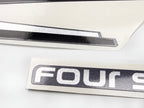 Vinyl graphic metalized silver decals set suitable for Yamaha 6 hp four stroke high thrust outboard engine. Vinyl stickers kit for Yamaha 6 hp four stroke Handmade