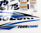 Vinyl graphic decals clear film set suitable for Suzuki 175 hp outboard engine four stroke. Vinyl stickers kit for suzuki 175 hp Handmade