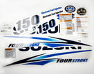 Vinyl graphic decals clear film set suitable for Suzuki 150 hp outboard engine four stroke. Vinyl stickers kit for suzuki 150 hp Handmade