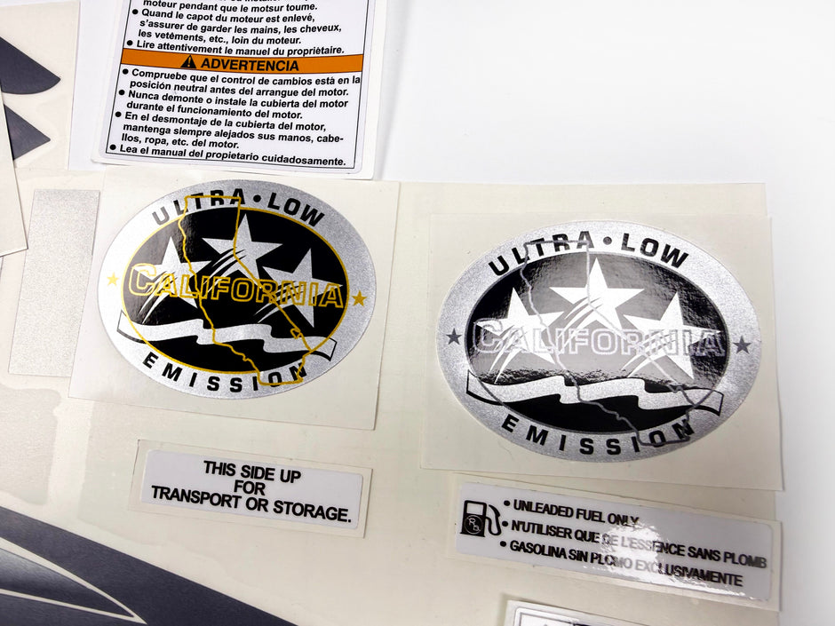 Vinyl graphic decals silver shimmer film set suitable for Suzuki 75 hp outboard engine four stroke white cover. Vinyl stickers kit for suzuki 75 hp Handmade